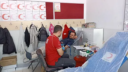 Havza'da okuldan kan bağışı seferberliği