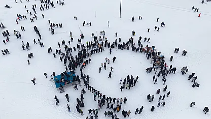 İlk kış festivali renkli görüntülere sahne oldu