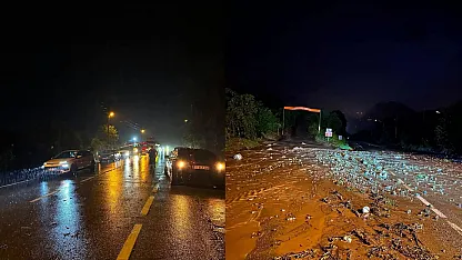 Şiddetli yağış Giresun'da yolu kapattı: Tirebolu-Torul ulaşıma kapandı