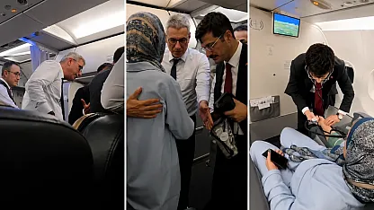 Uçakta fenalaşan yolcuya Sağlık Bakanı Memişoğlu müdahale etti