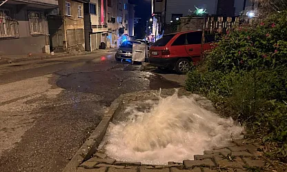İlkadım'da Su Borusu patladı