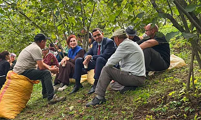 Kaymakam Çepni'den fındık üreticilerine ziyaret