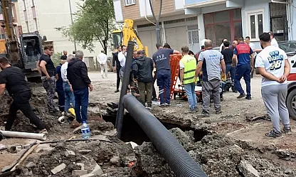 Ordu'da altyapı çalışmasında göçük: 2 işçi yaralandı