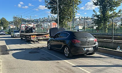 Samsun Canik'te otomobil ile motosiklet çarpıştı: 2 yaralı