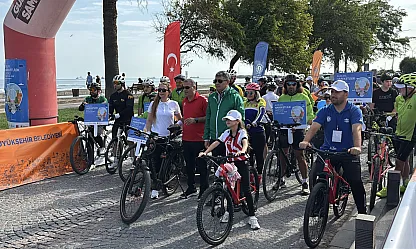 Samsun'da bisiklet sürüşü ve yürüyüş etkinliği