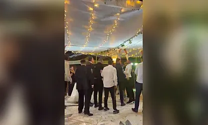 Samsun'da düğünde tente davetlilerin üzerine çöktü