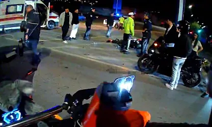 Samsun'da motosiklet kazası