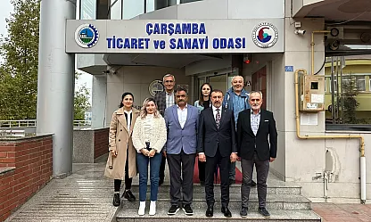 Yeşilırmak Gazeteciler Cemiyeti'nden ÇTSO ve ÇTB'ye ziyaret