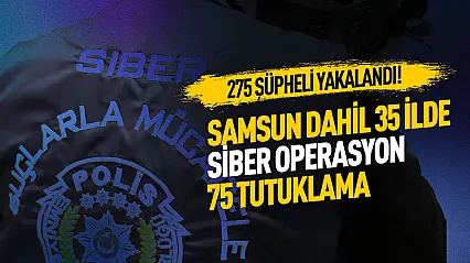 5 günde 35 ilde siber suç operasyonu: 275 şüpheli yakalandı, 75'i tutuklandı
