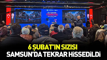 6 Şubat'ın sızısı Samsun'da tekrar hissedildi: 'Doğar Küllerinden Memleketim'