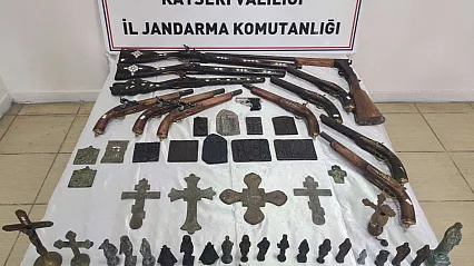 80 tarihi eser ele geçirildi