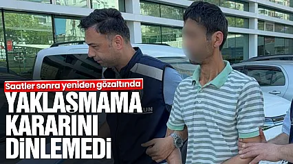 Samsun'da uzaklaştırma kararı olan koca serbest kalıp yeniden eve gidince tutuklandı
