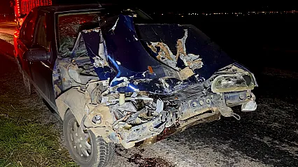 Afyonkarahisar'da patpat ile otomobil çarpıştı: 4 yaralı