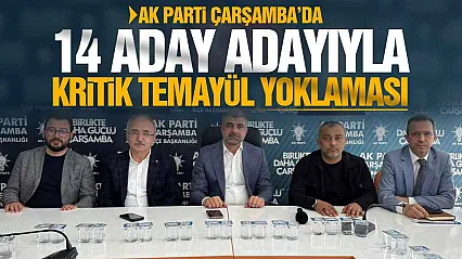 AK Parti Çarşamba'da 14 Adayla Temayül Yoklaması