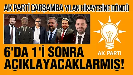 AK Parti Çarşamba İlçe Başkanlığı ataması yine ertelendi