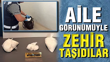 Bebekli Aile Kamuflesi Yapan Zehir Tacirleri Yakalandı