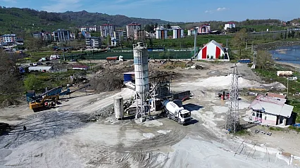 Beton santraliyle hizmet hız kazandı