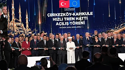 Cumhurbaşkanı Erdoğan Kırklareli'de hızlı tren hattı açılışında konuştu