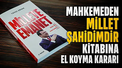 Ekrem İmamoğlu'nun Millet Şahidimdir kitabına toplatma ve satış yasağı kararı verildi