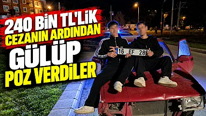 Eskişehir'de plakayla poz veren gençlere 240 bin liralık ceza