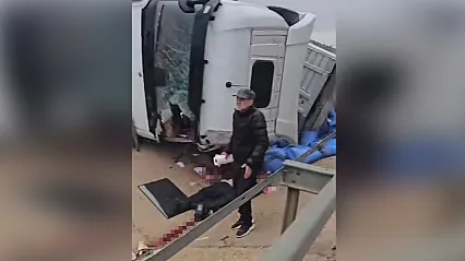 Eskişehir'de tır kazasında ağır yaralanan sürücünün kolu koptu