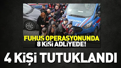 Fuhuş operasyonunda 4 kişiye tutuklama