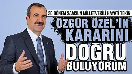 Hayati Tekin, 'Meclis'te olsaydım hayır oyu kullanırdım'