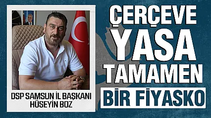 Hüseyin Boz, 'Yasa'nın altından pis kokular geliyor'