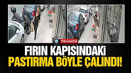 İlkadım'da Fırın kapısına asılan pastırma çalındı