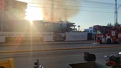 İnşaatta çıkan yangın kontrol altına alındı