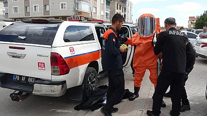 Karaman'da kimyasal madde şüphesi: Karı koca ölü bulundu, 11 katlı bina tahliye edildi