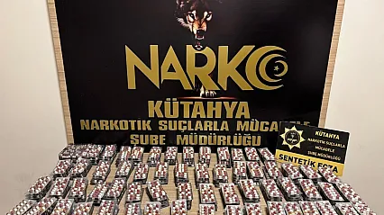 Kütahya Emniyetinden geniş çaplı uyuşturucu operasyonu