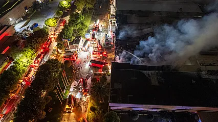 Manisa'daki İnci Akü Fabrikasında Yangın