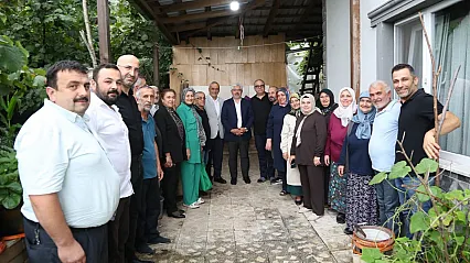 Milletvekili Ersan Aksu'dan Salıpazarı'nda teşkilat ziyareti