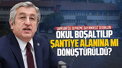 Murat Çan, 'Depreme Dayanıksız dedikleri okulu şantiye alanına çevirmişler'