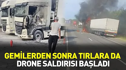 Rusya-Belarus sınırında dron saldırısı: Tır şoförleri dehşeti yaşadı