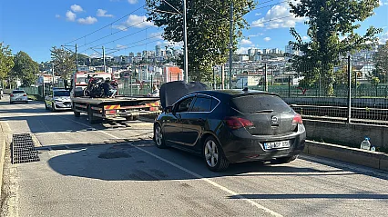 Samsun Canik'te otomobil ile motosiklet çarpıştı: 2 yaralı