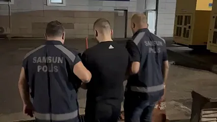 Samsun'da 9 yıl 5 ay hapis cezası bulunan hükümlü yakalandı