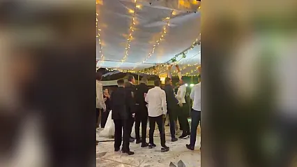 Samsun'da düğünde tente davetlilerin üzerine çöktü