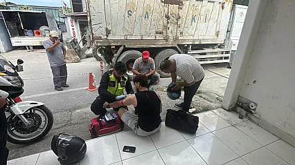 Samsun'da motosiklet kazası: 1 yaralı
