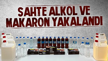 Samsun'da sahte alkol ve makaron baskını
