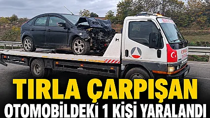 Samsun'da tırla çarpışan otomobildeki yolcu yaralandı