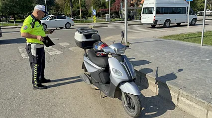 Samsun İlkadım'da motosiklet devrildi: 78 yaşındaki sürücü yaralandı