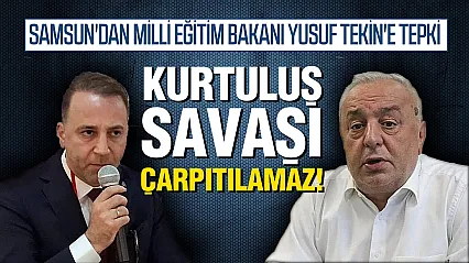Samsun İYİ Parti ve Zafer Partisi'nden Bakan Tekin'e Kurtuluş Savaşı Eleştirisi