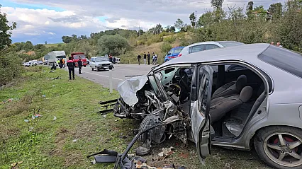 Samsun Vezirköprü'deki kazada ağır yaralanan sürücü kurtarılamadı