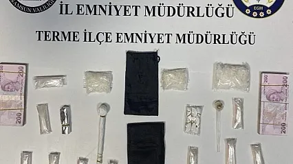 Terme'de uyuşturucu operasyonu: 2 şüpheli gözaltında