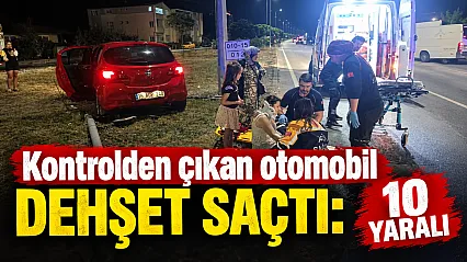 Yakakent'te korkutan kaza! 10 kişi yaralandı