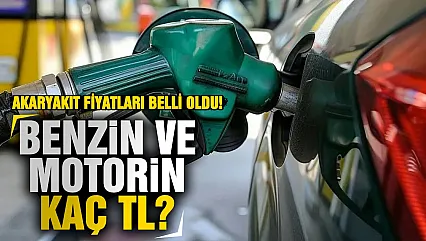 Akaryakıt fiyatları belli oldu