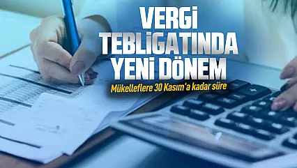 Vergi mükelleflerini ilgilendiriyor! E-tebligatta yeni dönem başladı