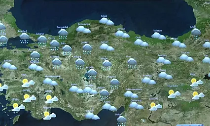 8 Şubat 2026'da Samsun'da hava durumu